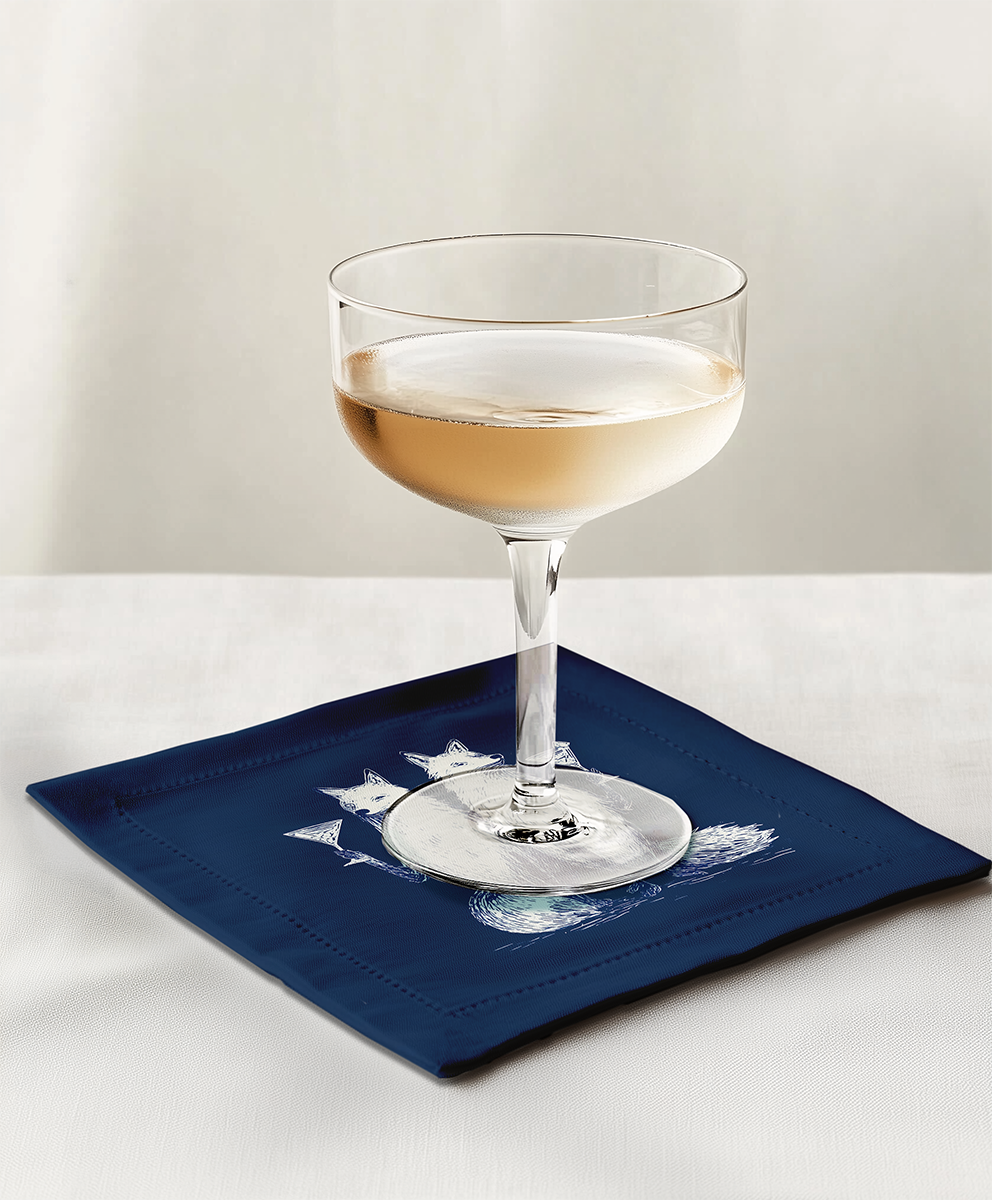 Fox Trot Cocktail Napkin