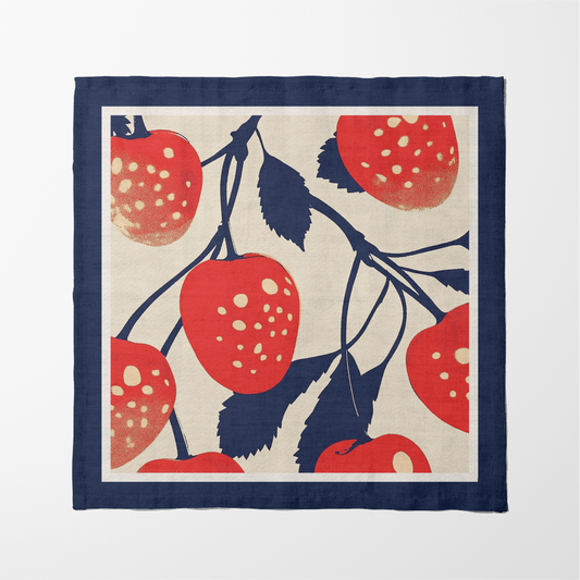 Gooseberry Napkin in Bold Red