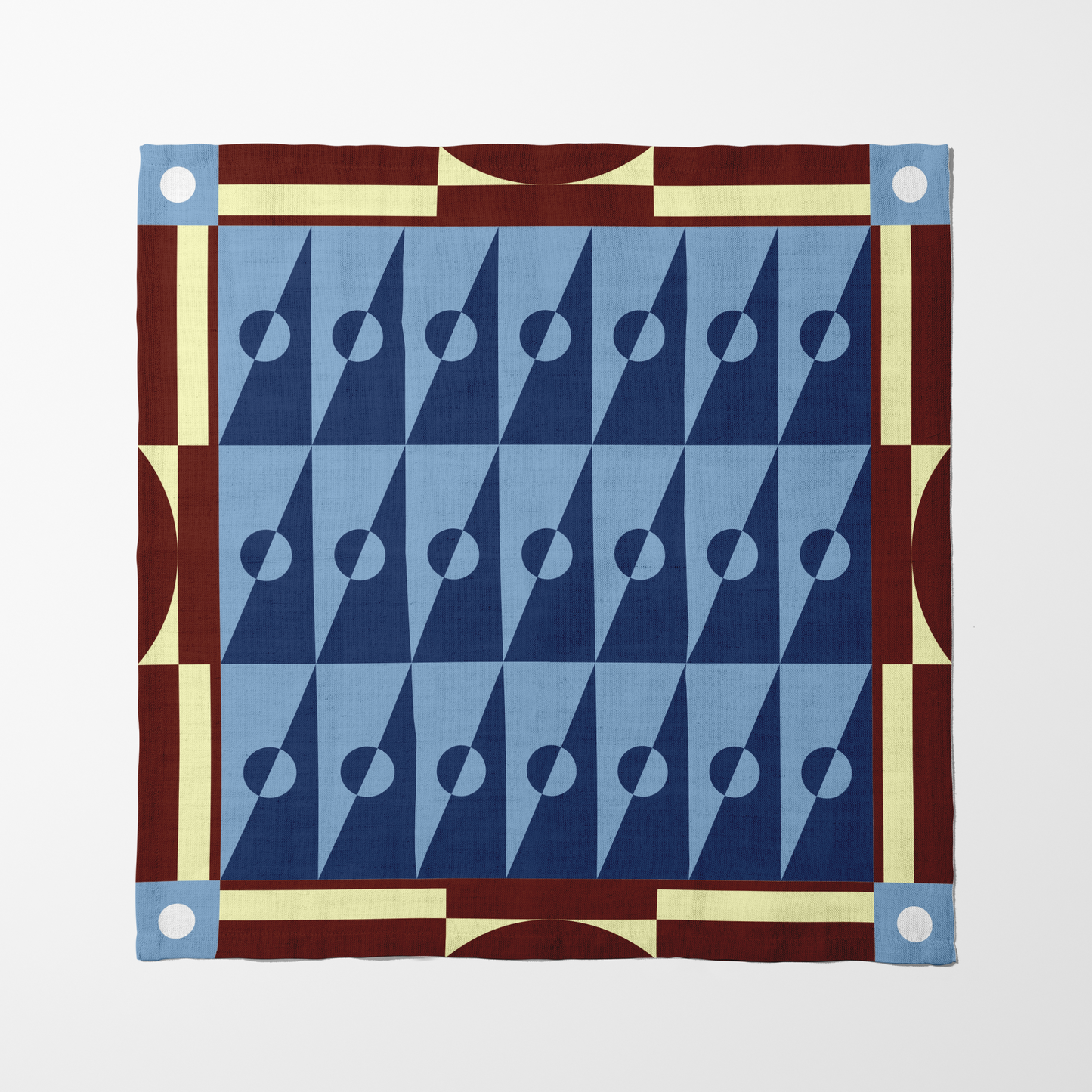 Royal Backgammon Napkin in Lightweight Linen