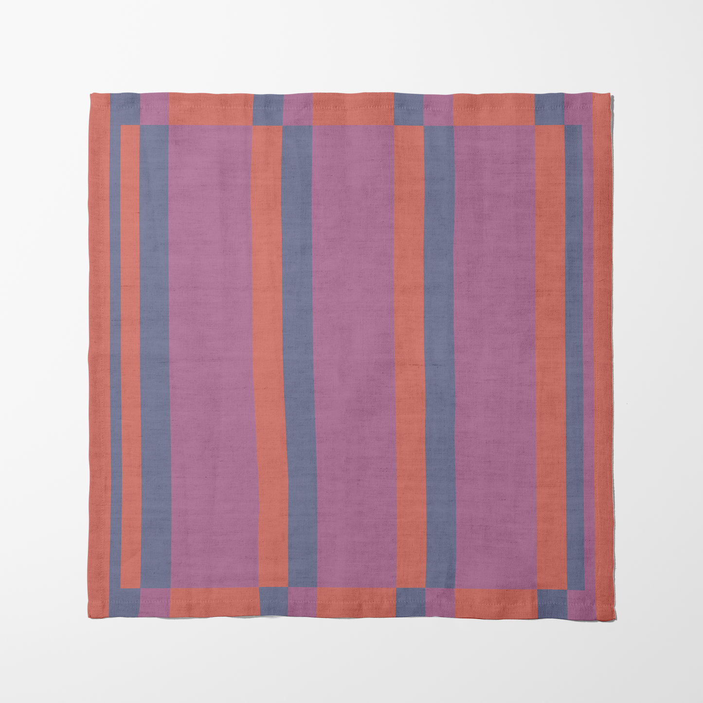 Candy Stripes Bright Pink Napkin in Lightweight Linen