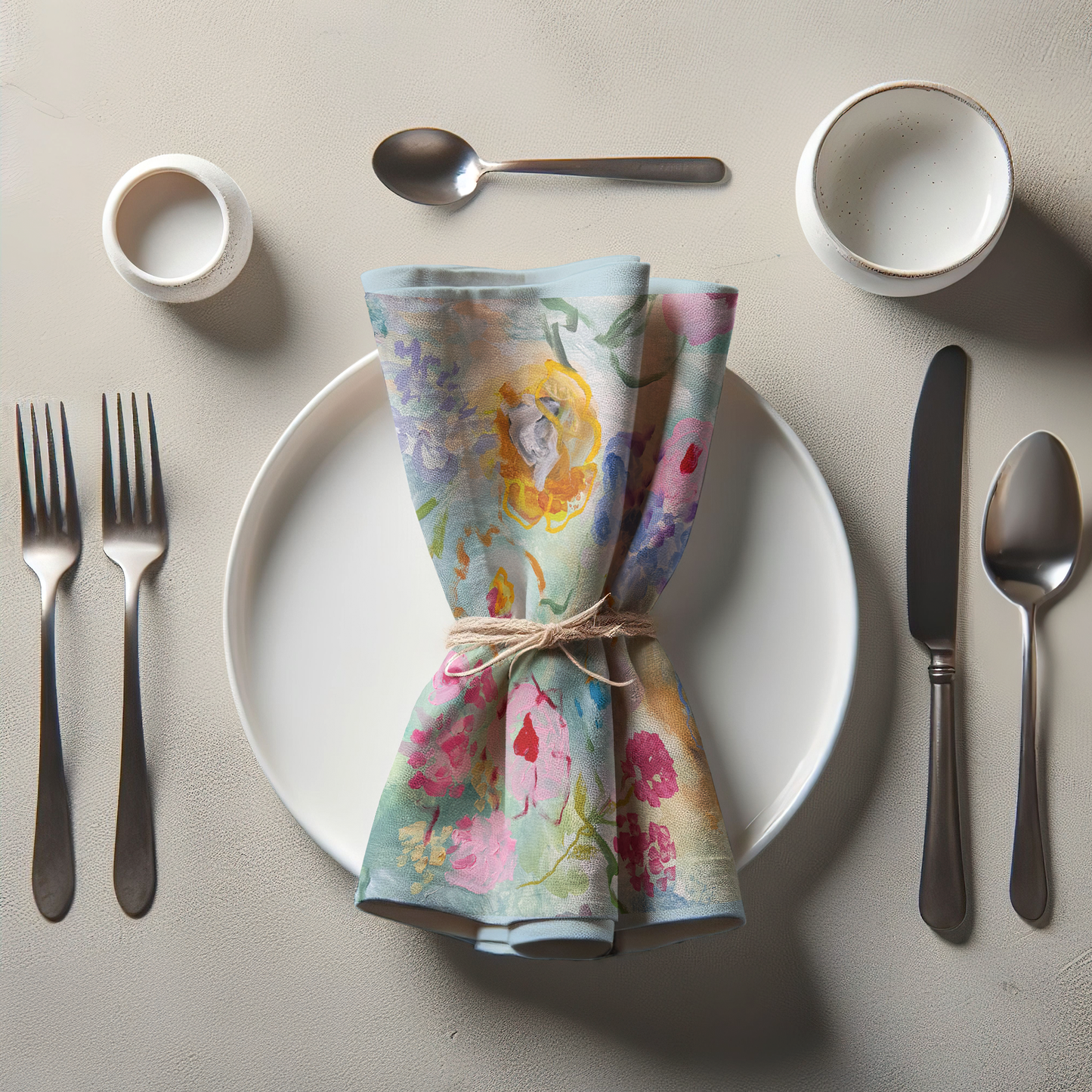 Wildflowers Blue Napkin