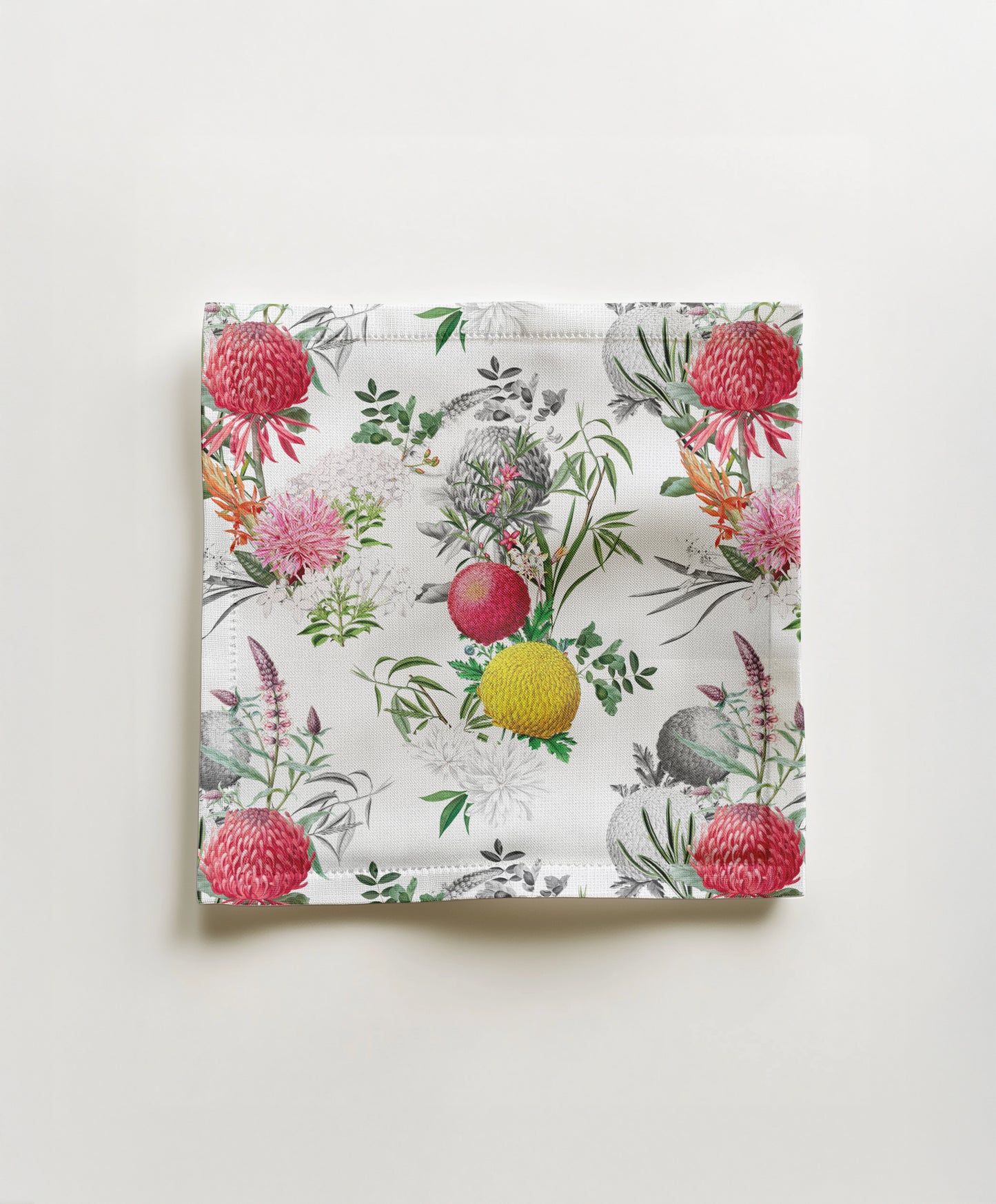 Cocktail Napkin - Verano in white
