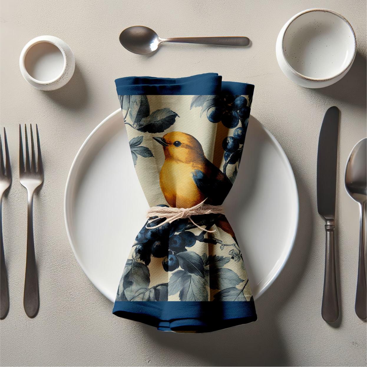 Canary's Harvest Napkin in Blueberry