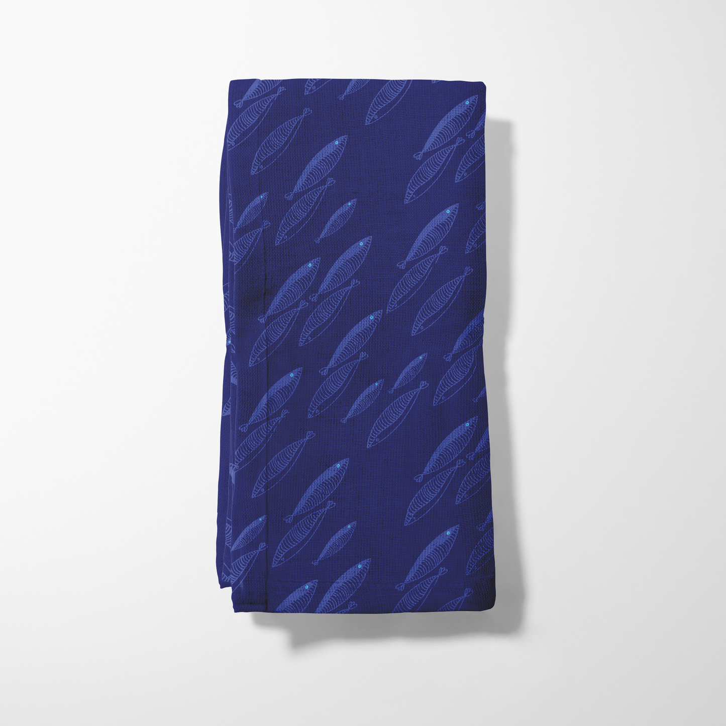 Fish Napkin in Dark Blue