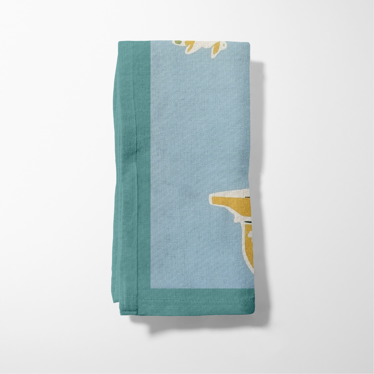 Bonsai Tree Napkin in Teal