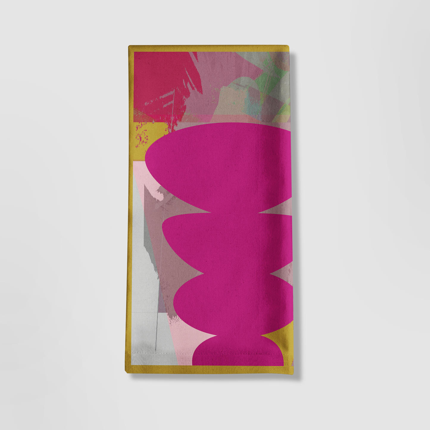 Pink Shape Tea Towel