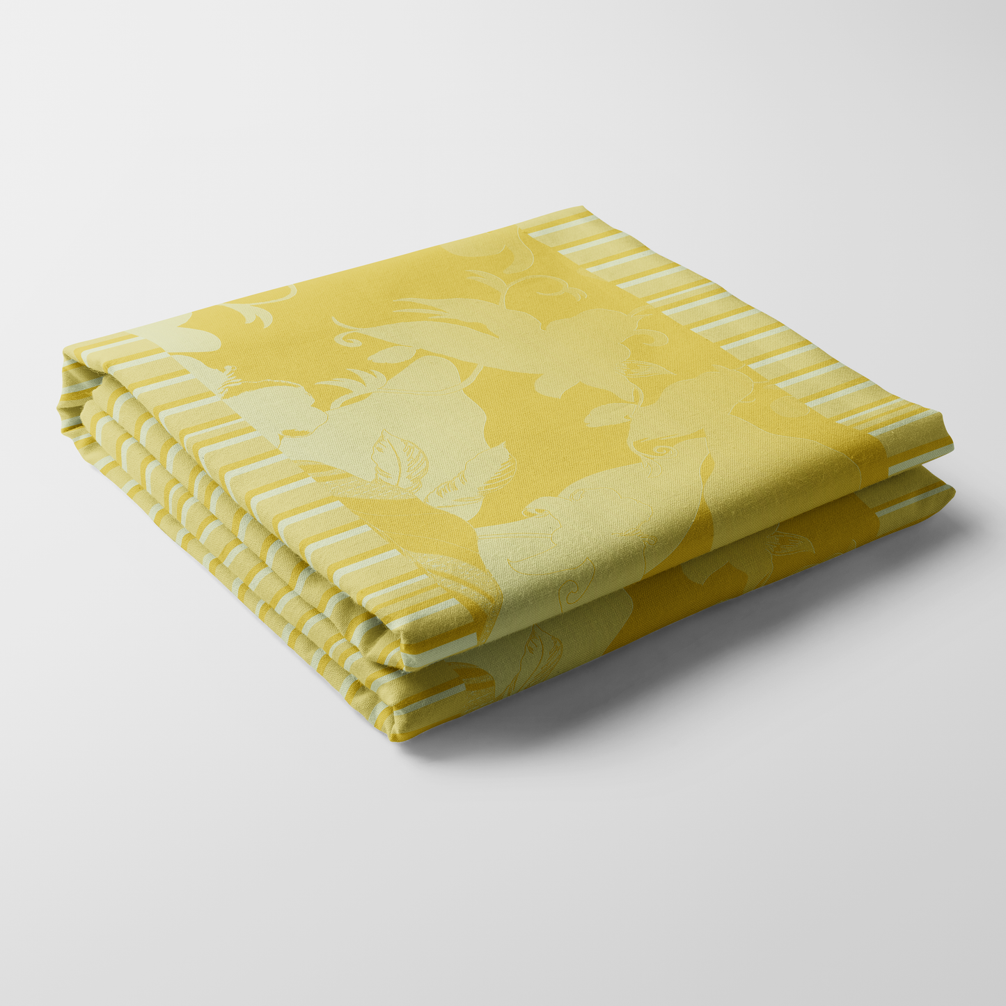 Tropical Paissage Tablecloth in Yellow