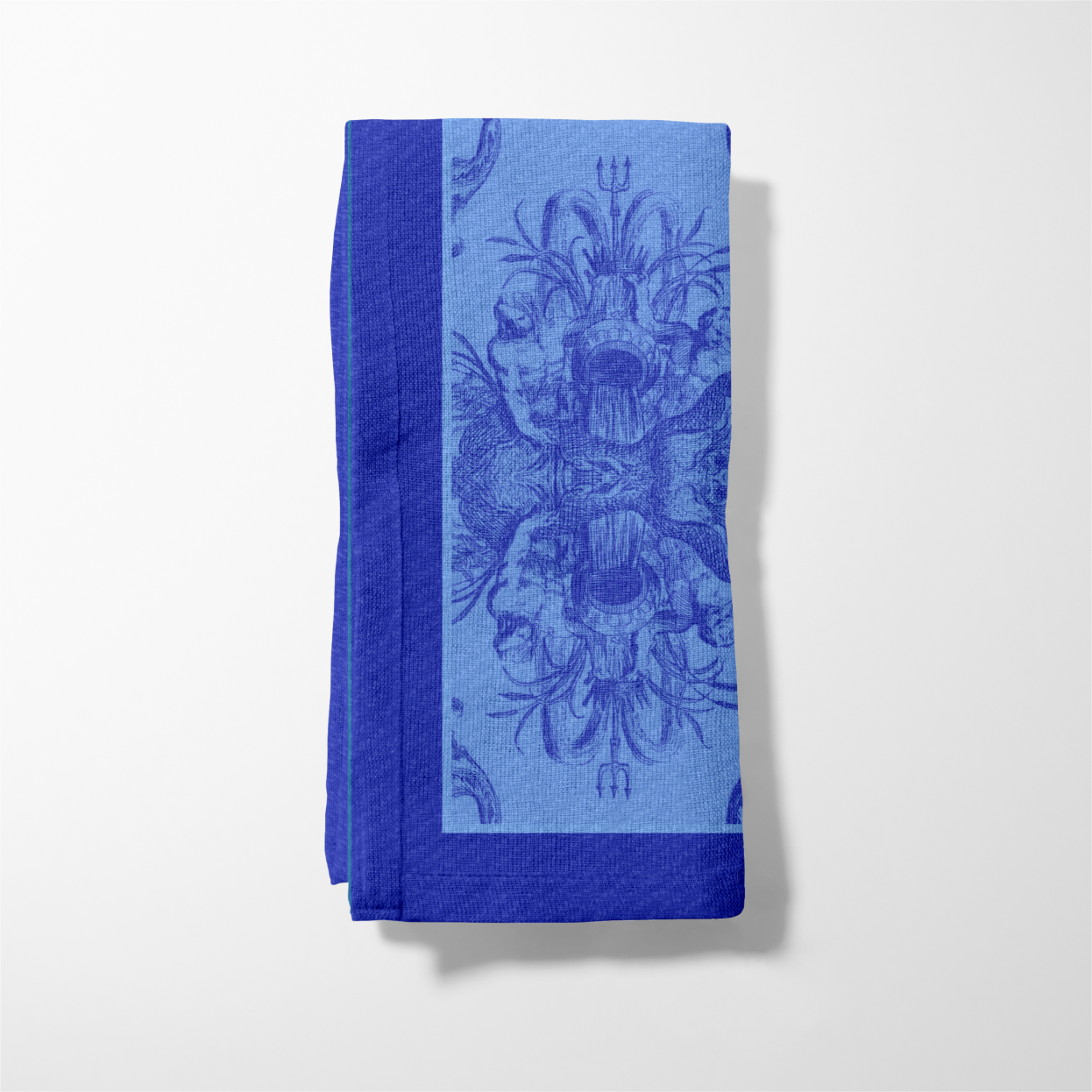 Neptune's Court Napkin in Sapphire Blue