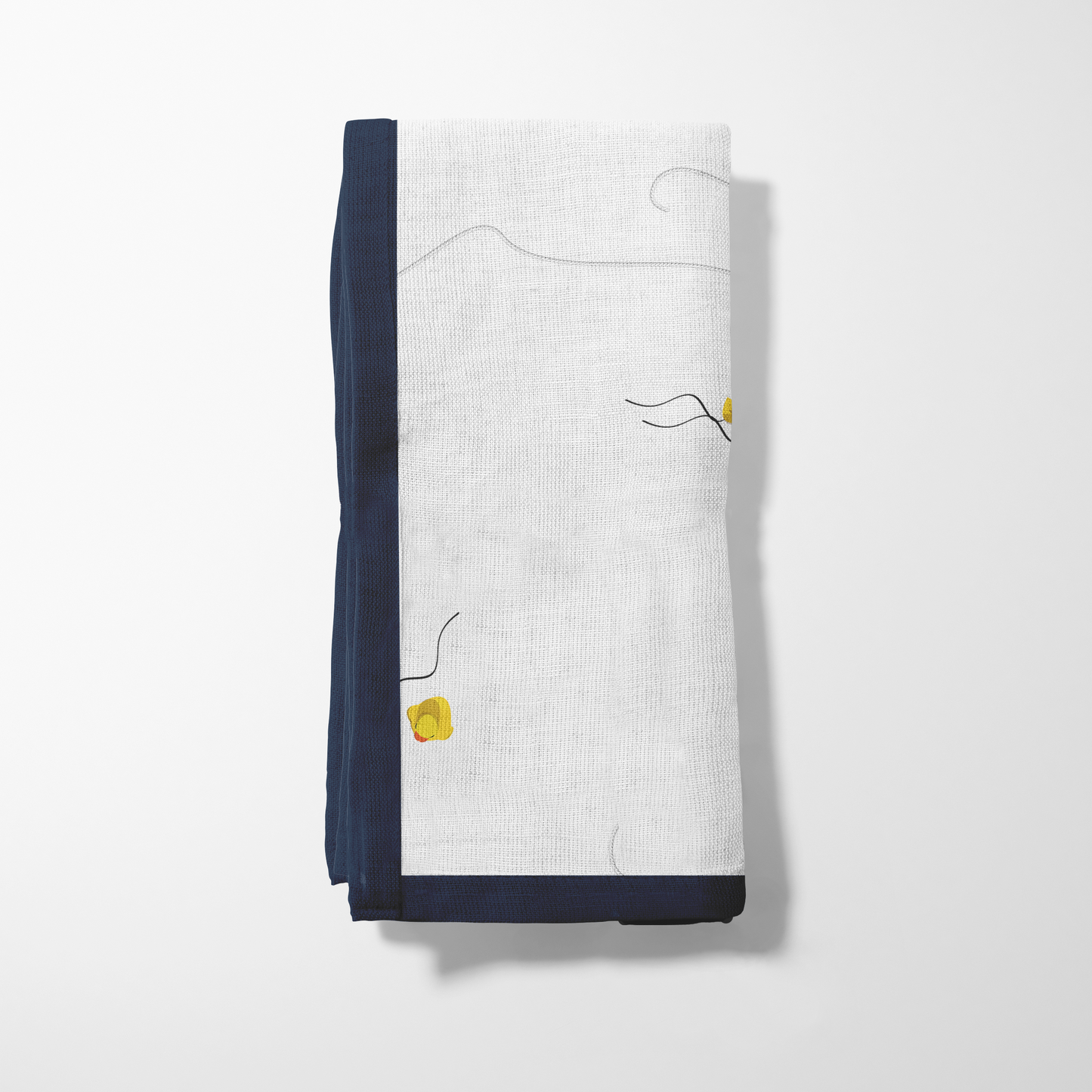 Blue Buoy Napkin in Lightweight Linen