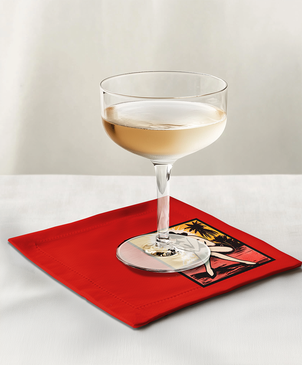 Matchbook Muse Cocktail Napkin in Deborah Dynamite