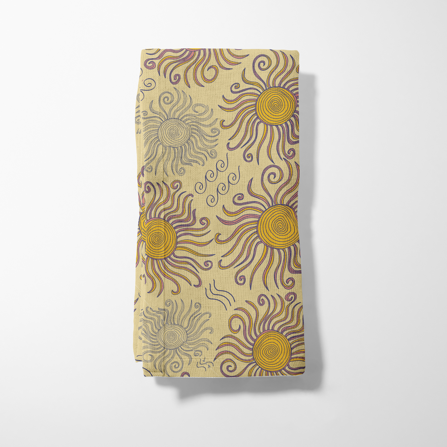 Sunny Summer Napkin in Light Yellow