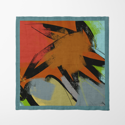 Flower Sketch Napkin in Lightweight Linen