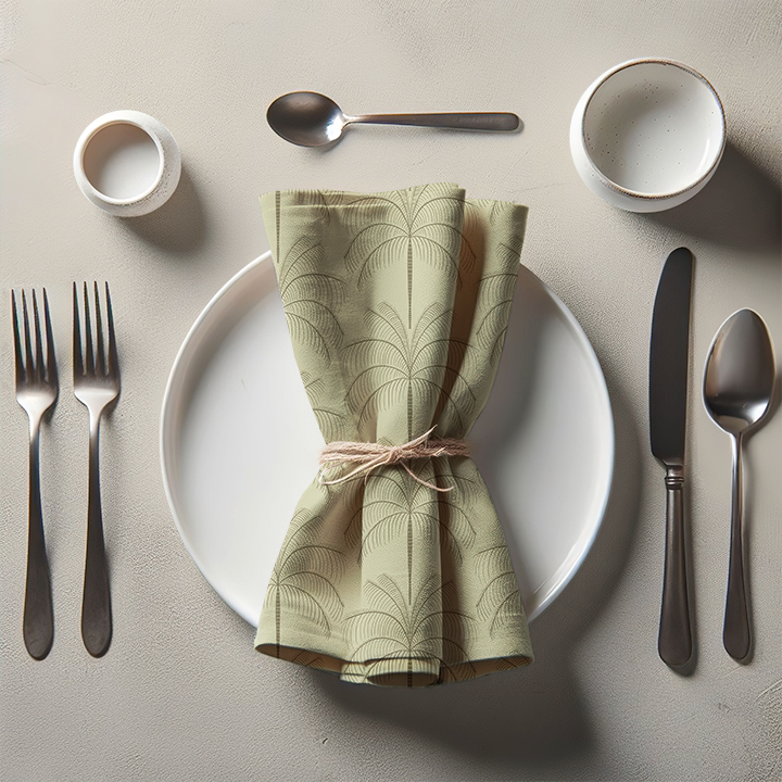 Palms Napkin in Green