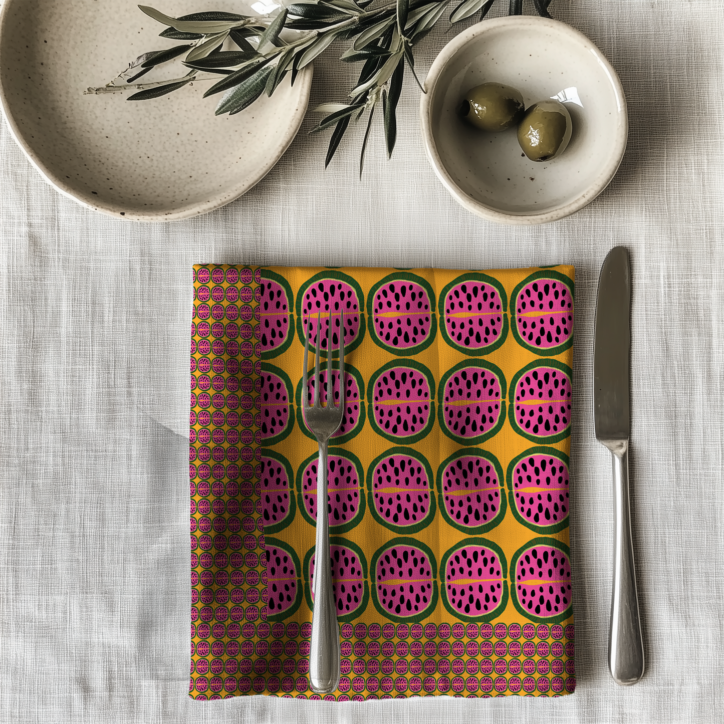 Watermelon Summer Napkin