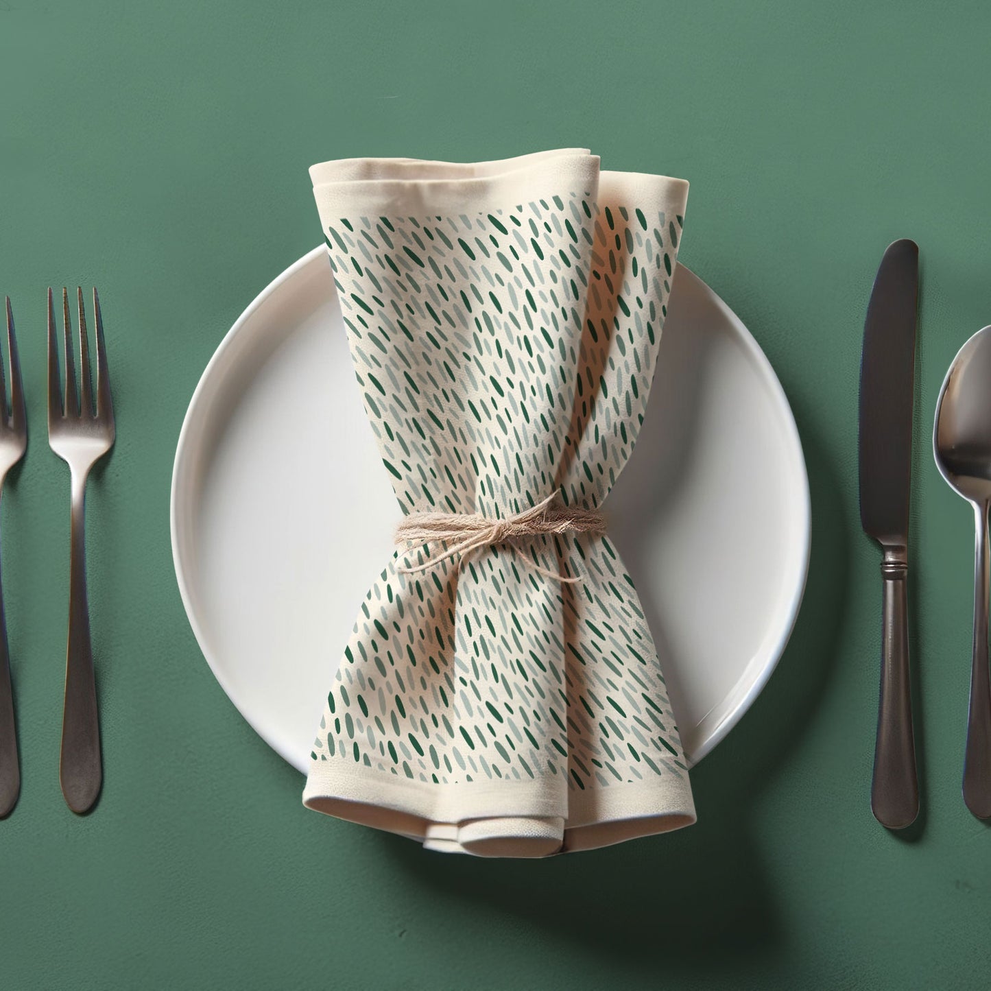 Sage Sprinkles - Lightweight Linen
