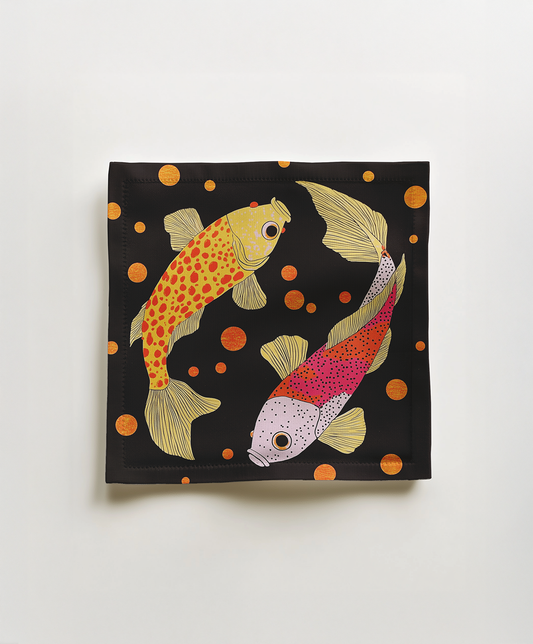 Twin Fish Cocktail Napkin