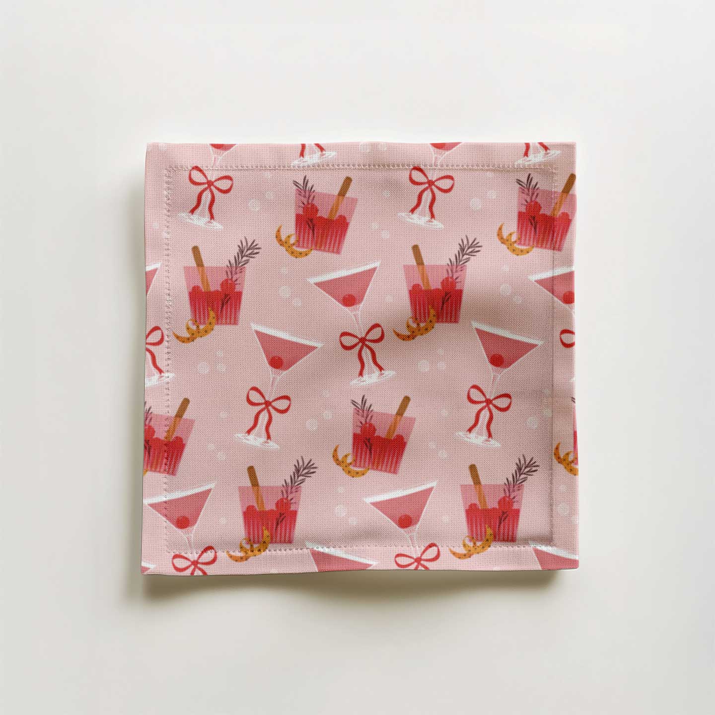 Manhattan Cocktail Napkin in Organic Cotton Voile