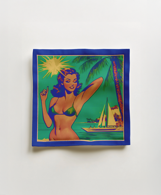 Hello Sunshine Cocktail Napkin in Technicolor