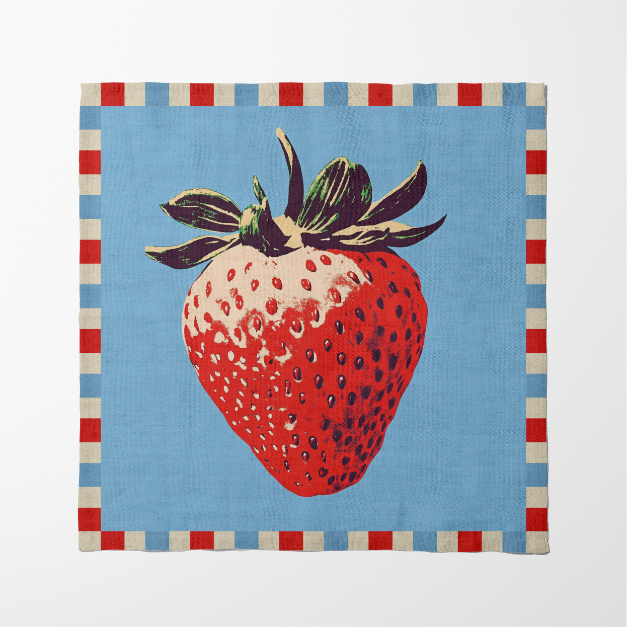 Spring Strawberry Napkin in Picnic