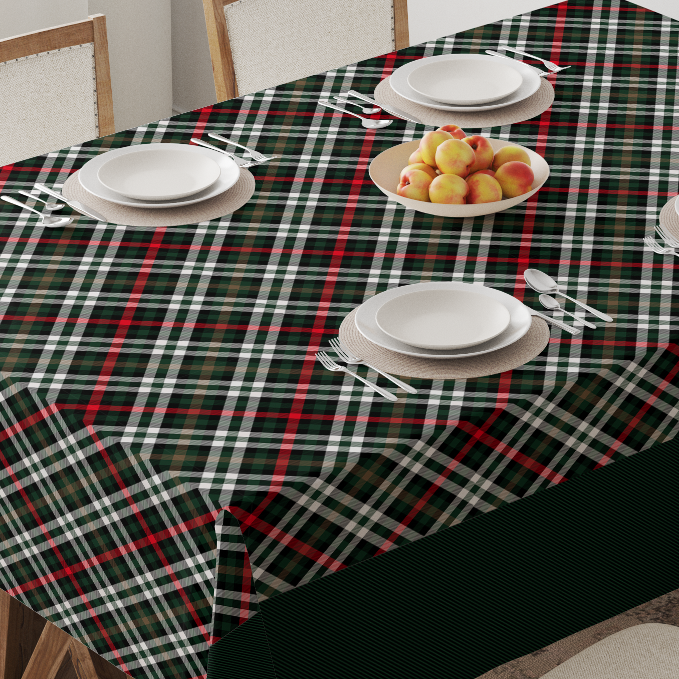 The Ceremony Plaid Tablecloth - Lightweight Linen
