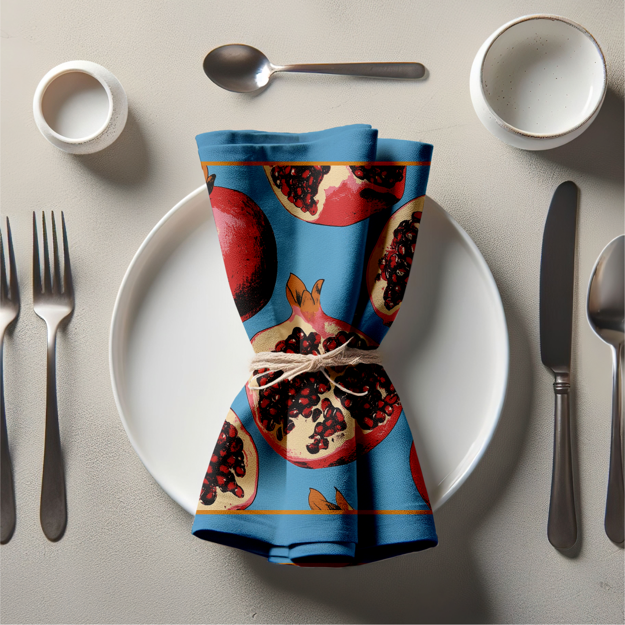 Pomegranate Napkin in Pure