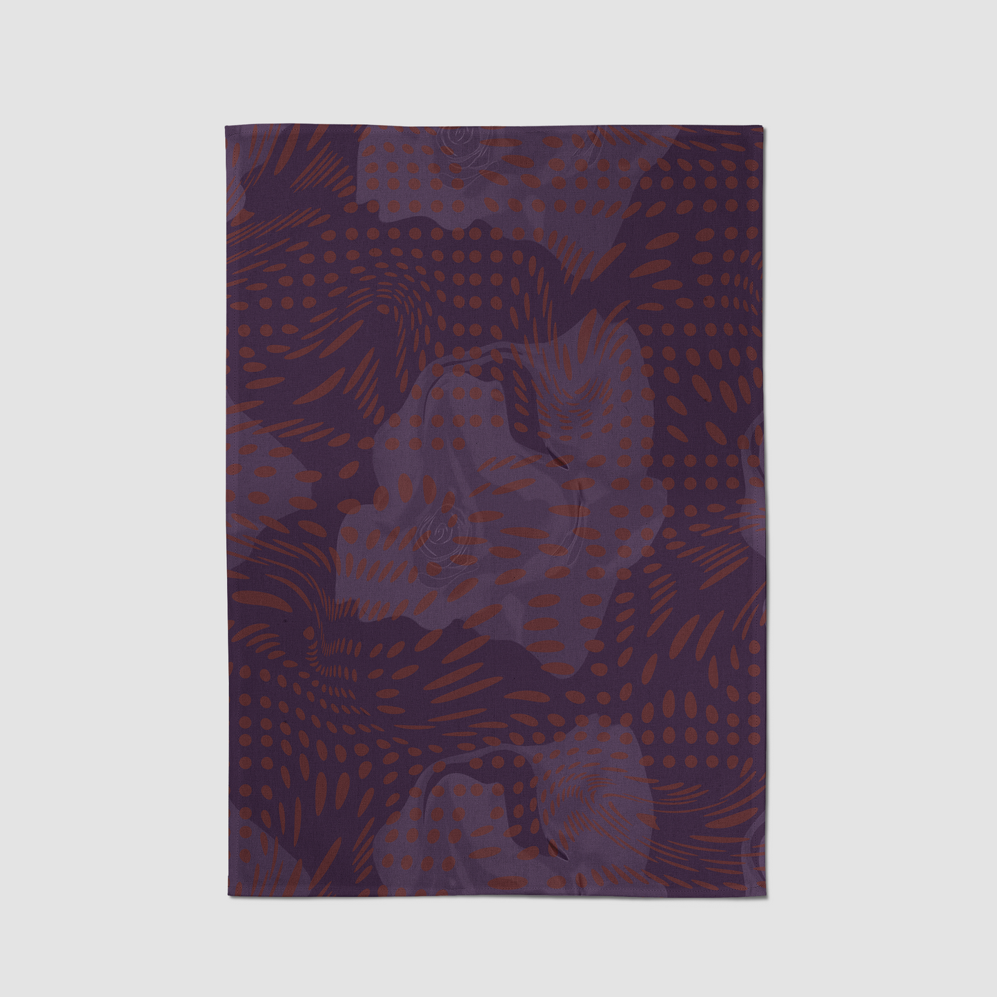 Purple Anthuriums Tea Towel