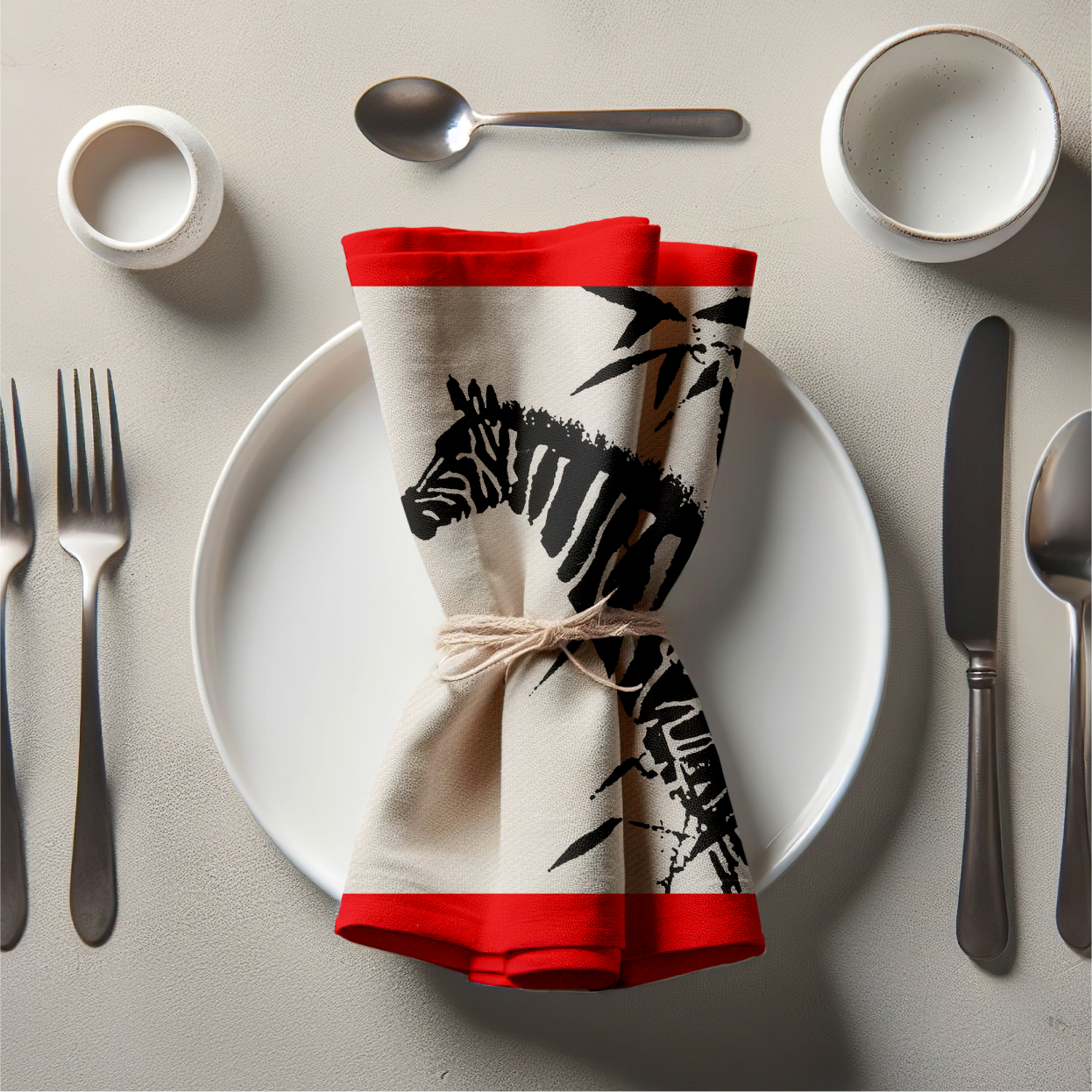 Savanna Patterns Napkin in Zebra