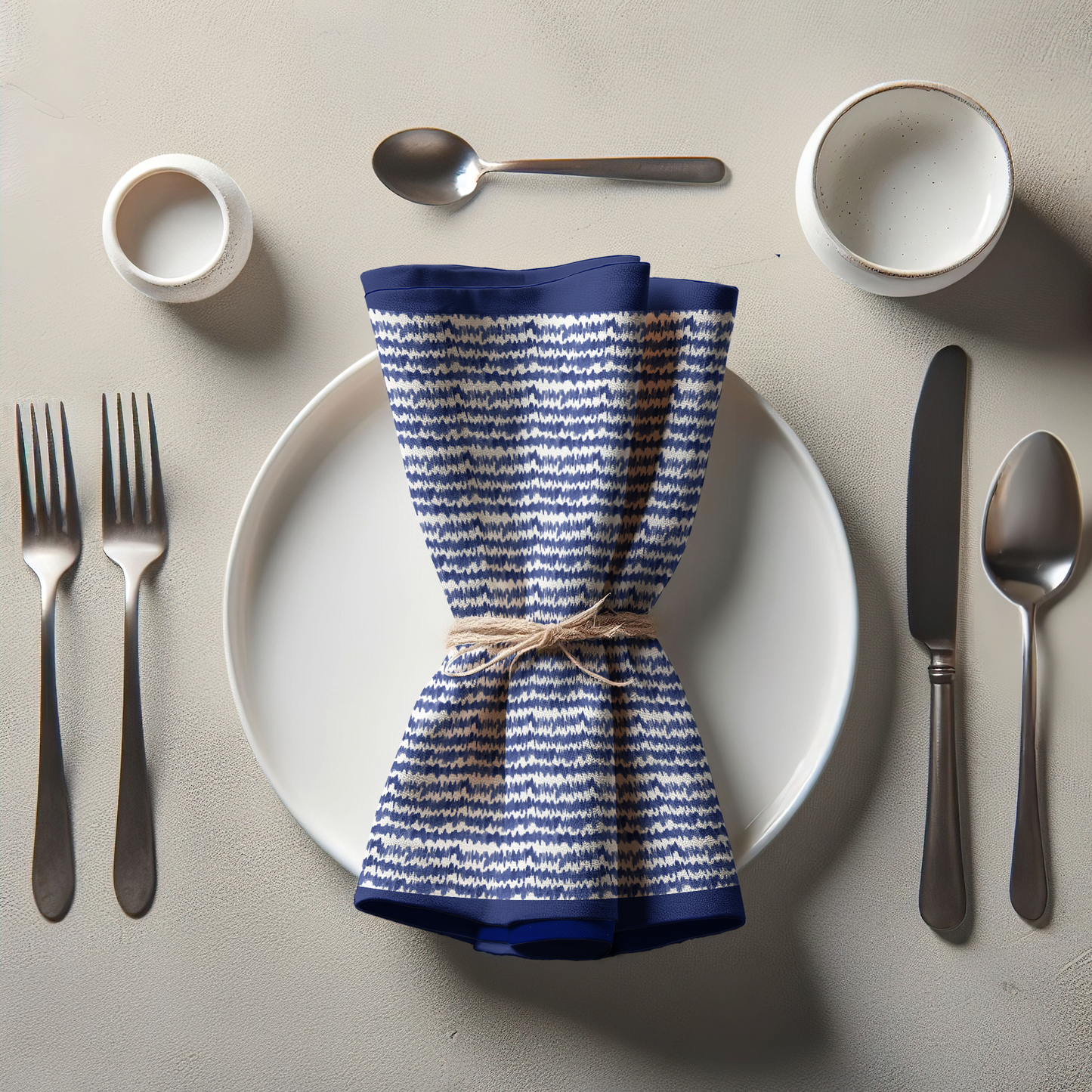 Cobalt Sound Napkin in Soft-Structured Linen