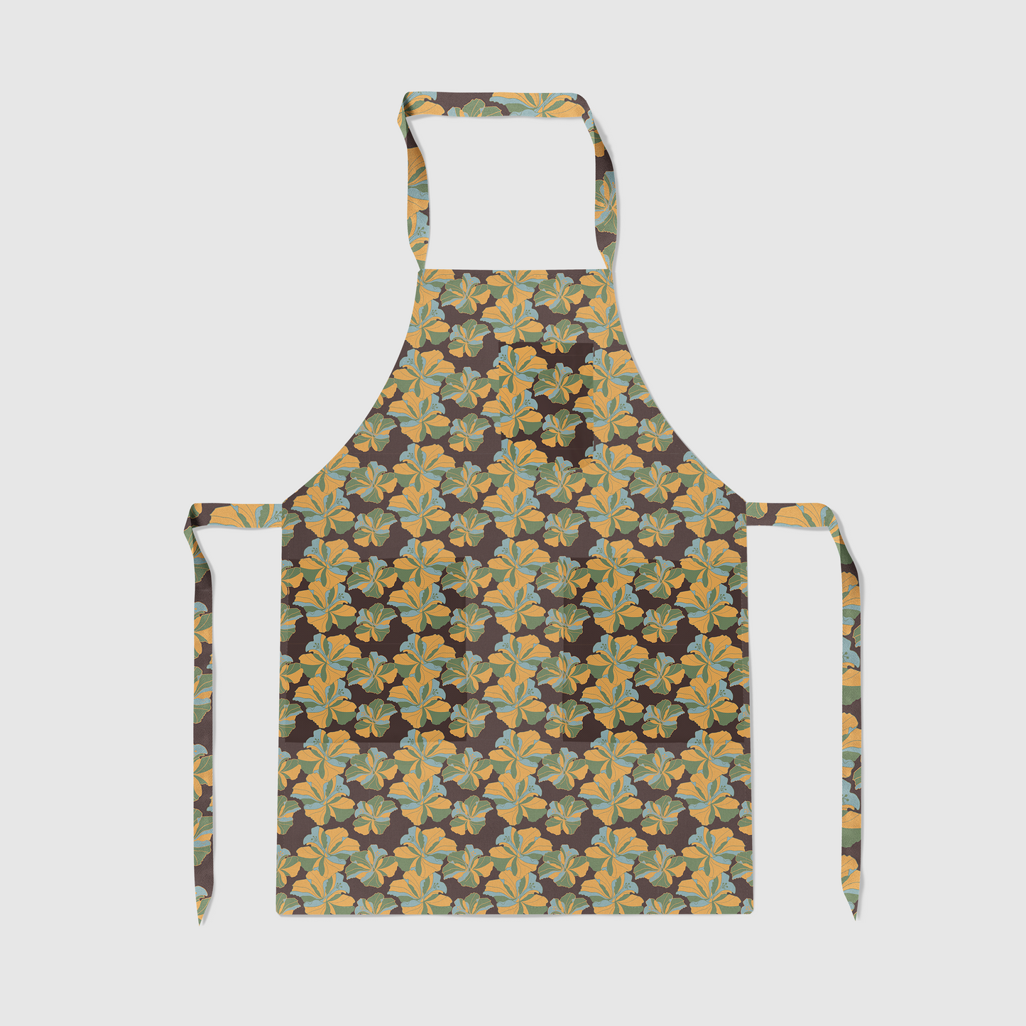 Tropical Cayena Full Chef Apron in Brown