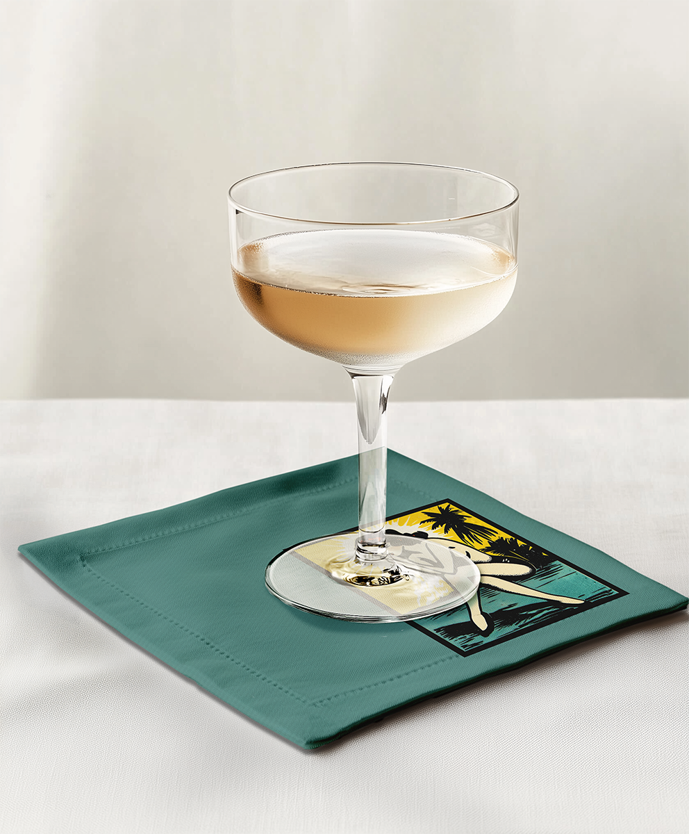 Matchbook Muse Cocktail Napkin in Jennifer Jade