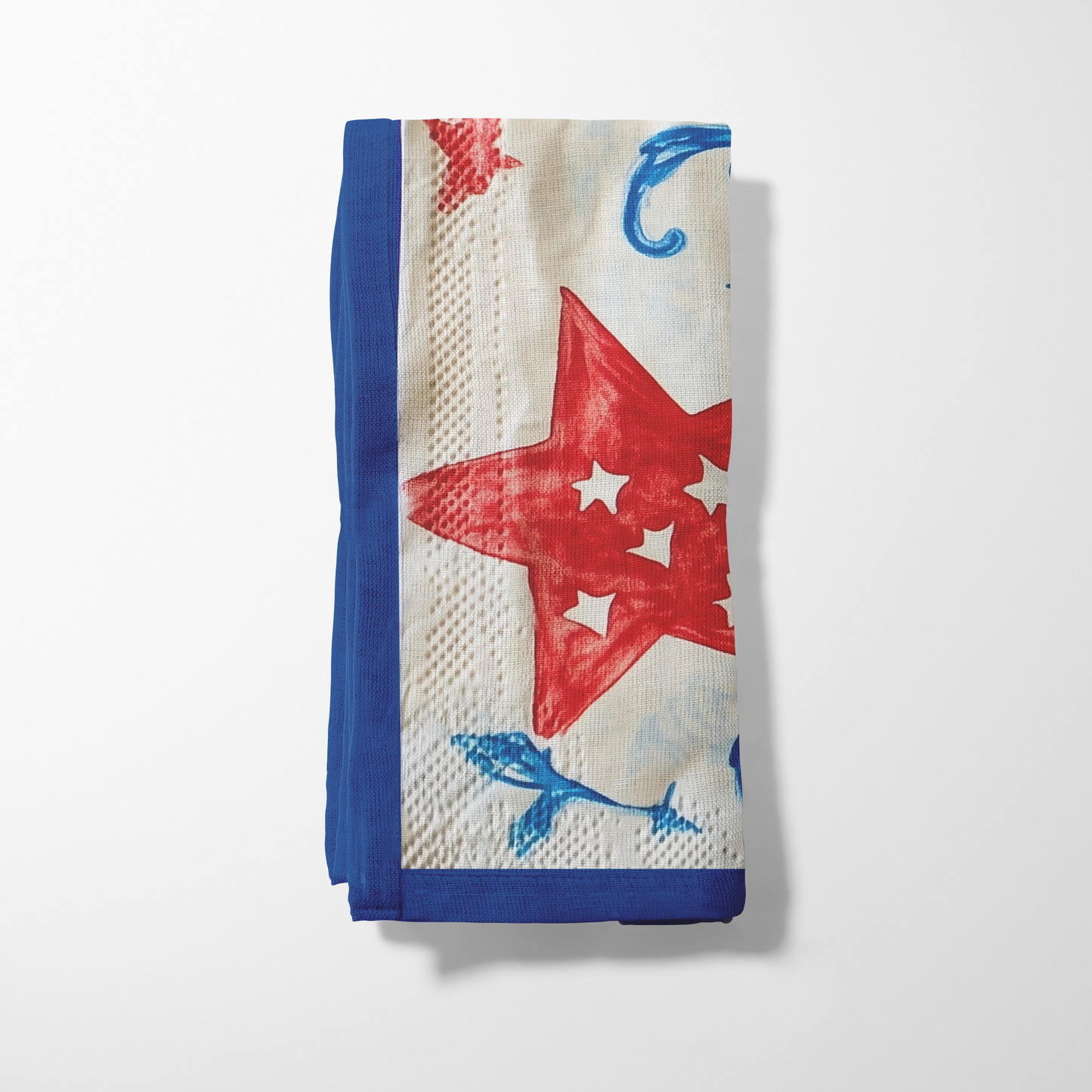 Red & Blue Stars Napkin