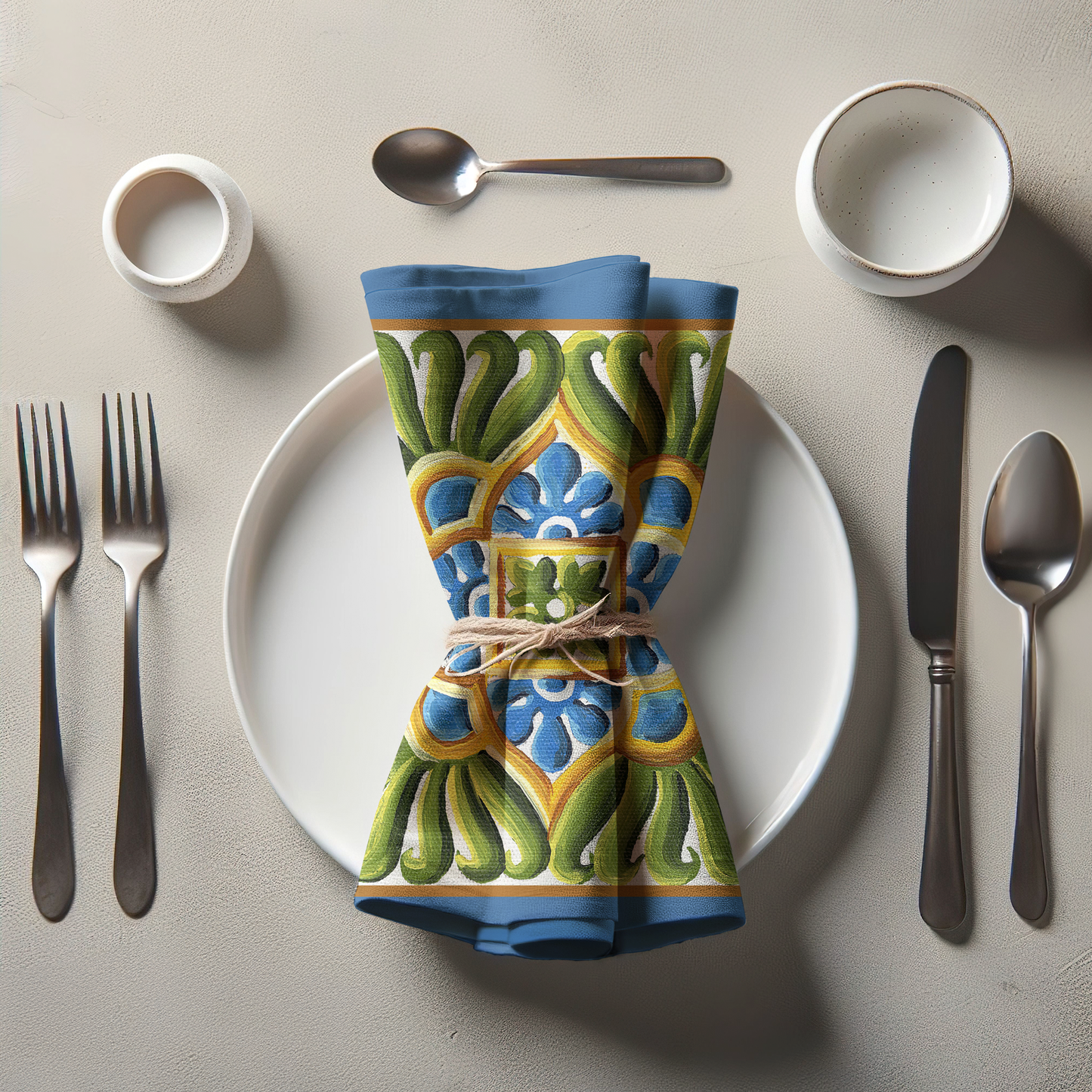Blu Majolica Napkin