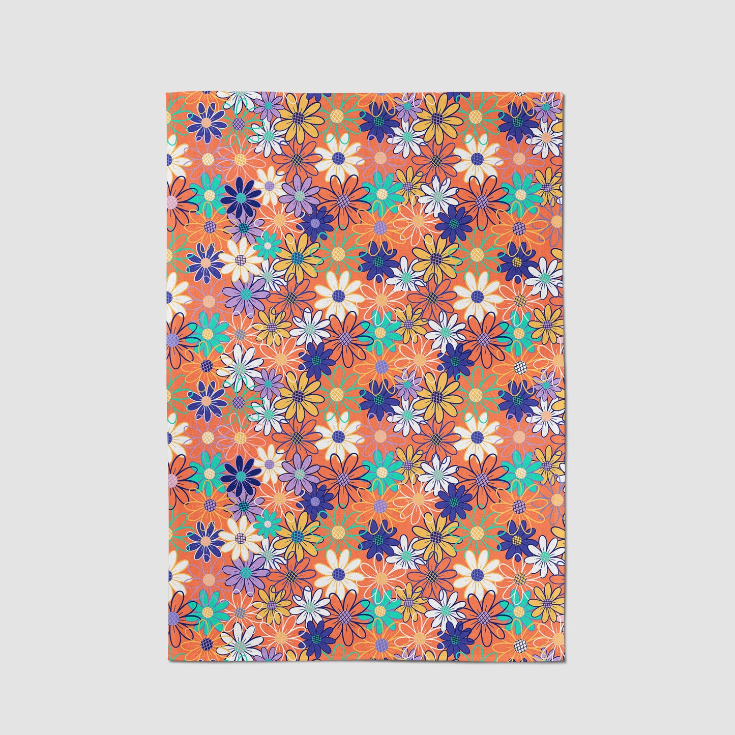 Bright Bloom Tea Towel