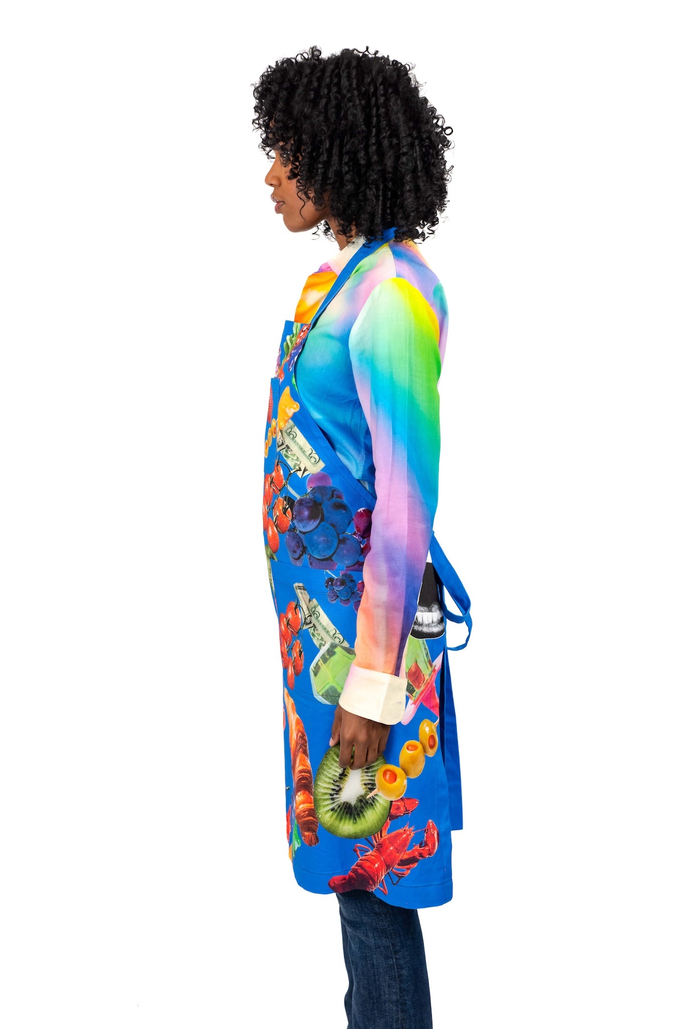 Blue Print Apron