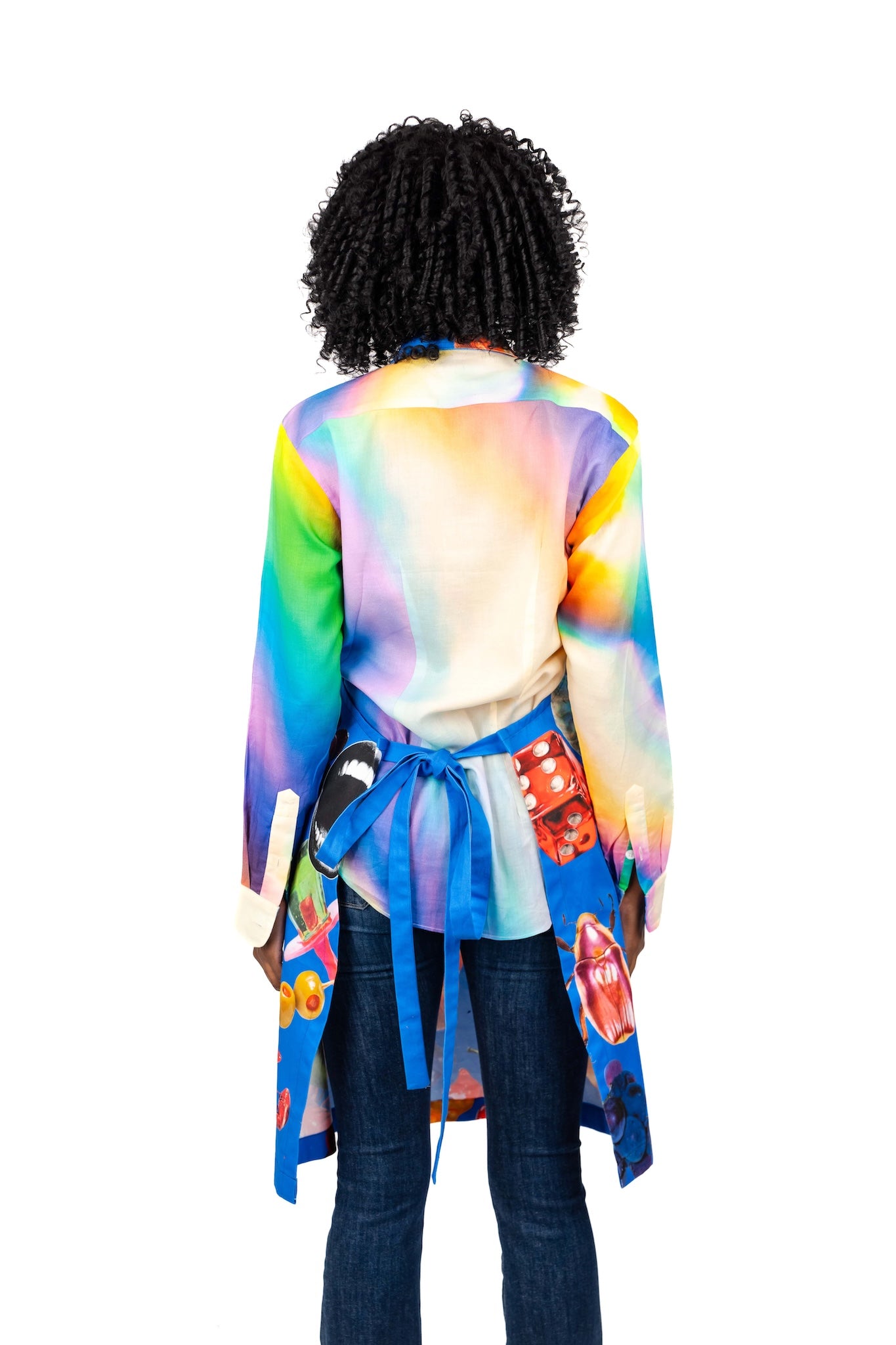 Blue Print Apron