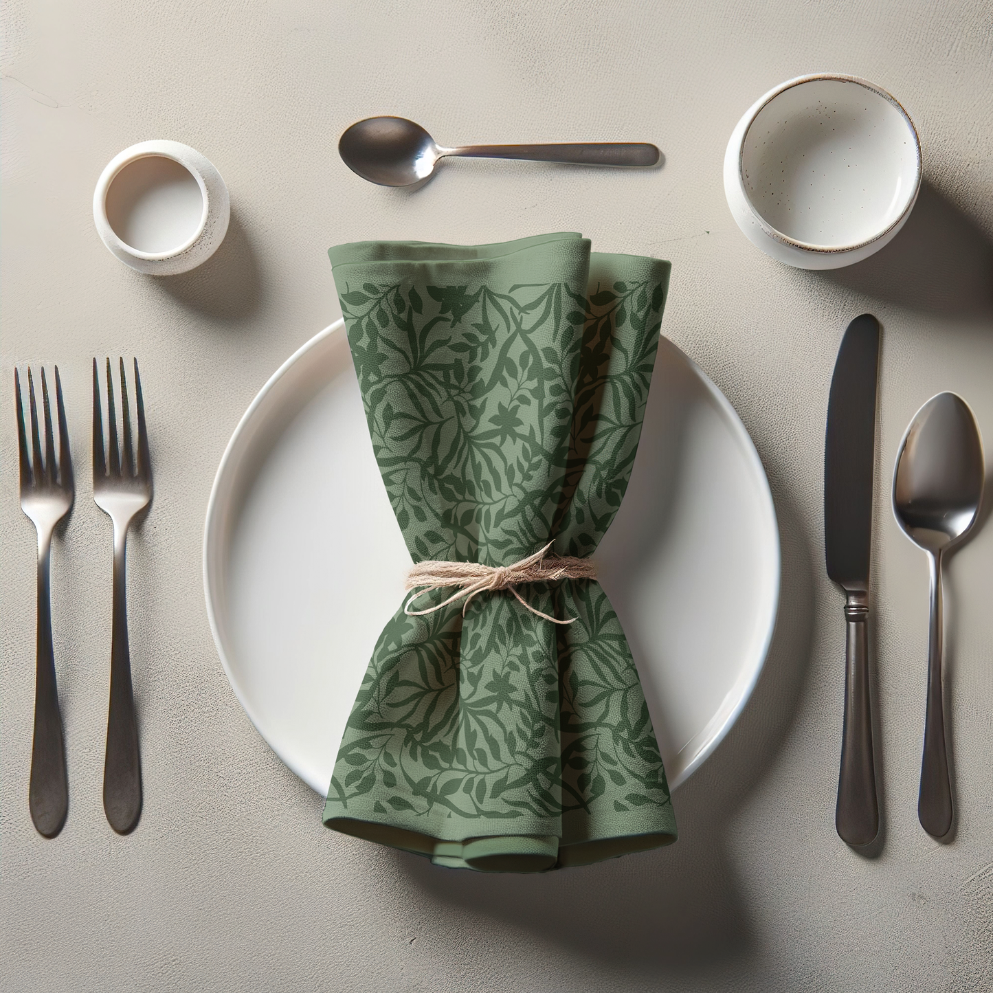 Figi Floral Napkin in Mid Summer Hike in Lightweight Linen