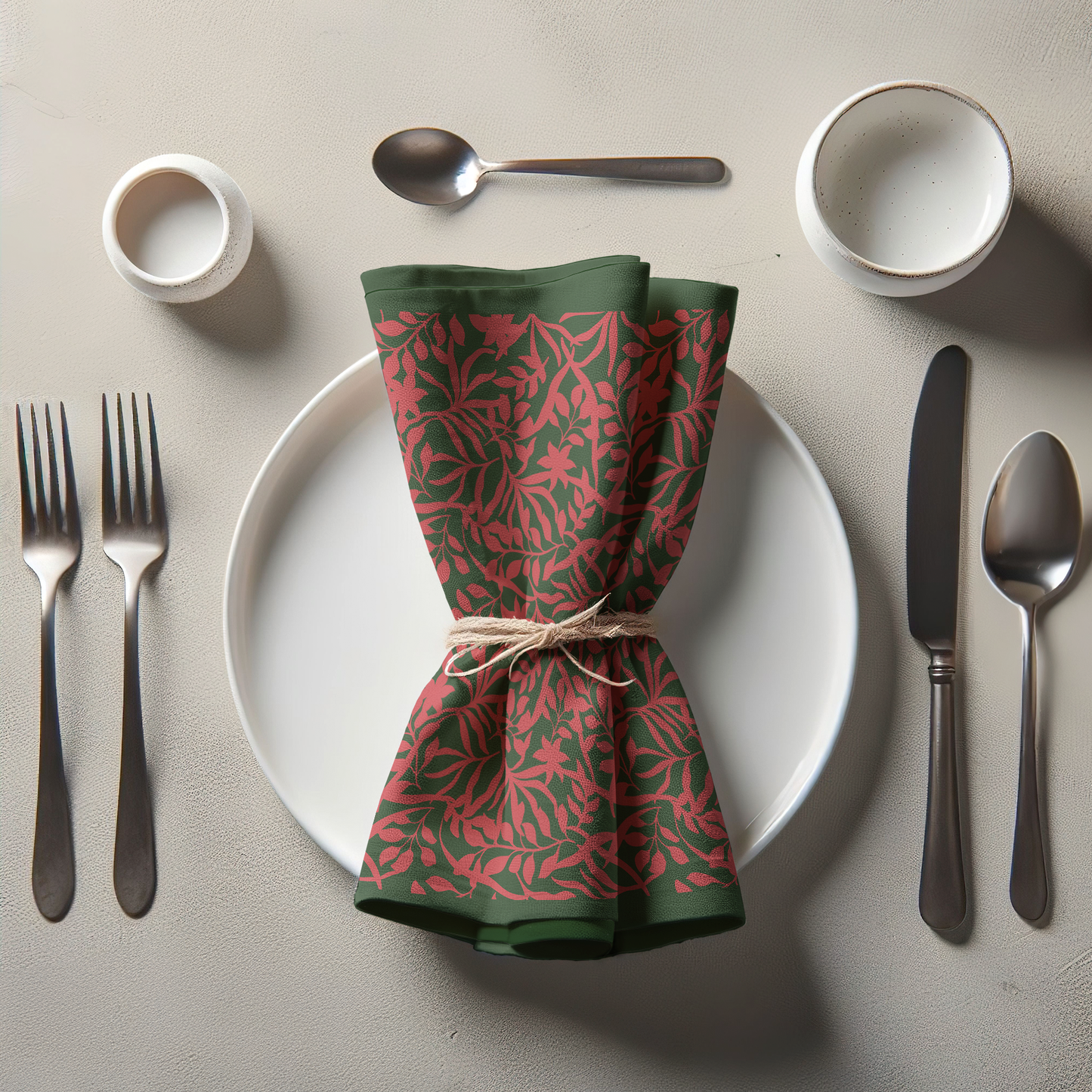 Figi Floral Napkin in Mid Summer Poppy