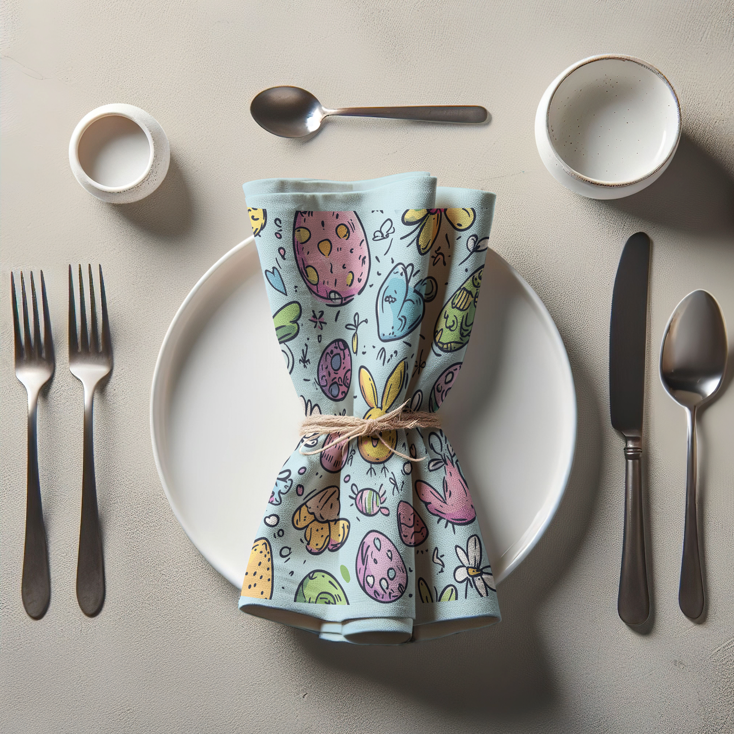 Yellow Bunny Napkin