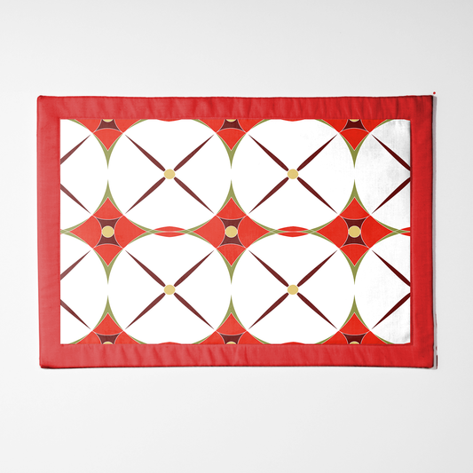 Holiday Abstract Placemat in Red