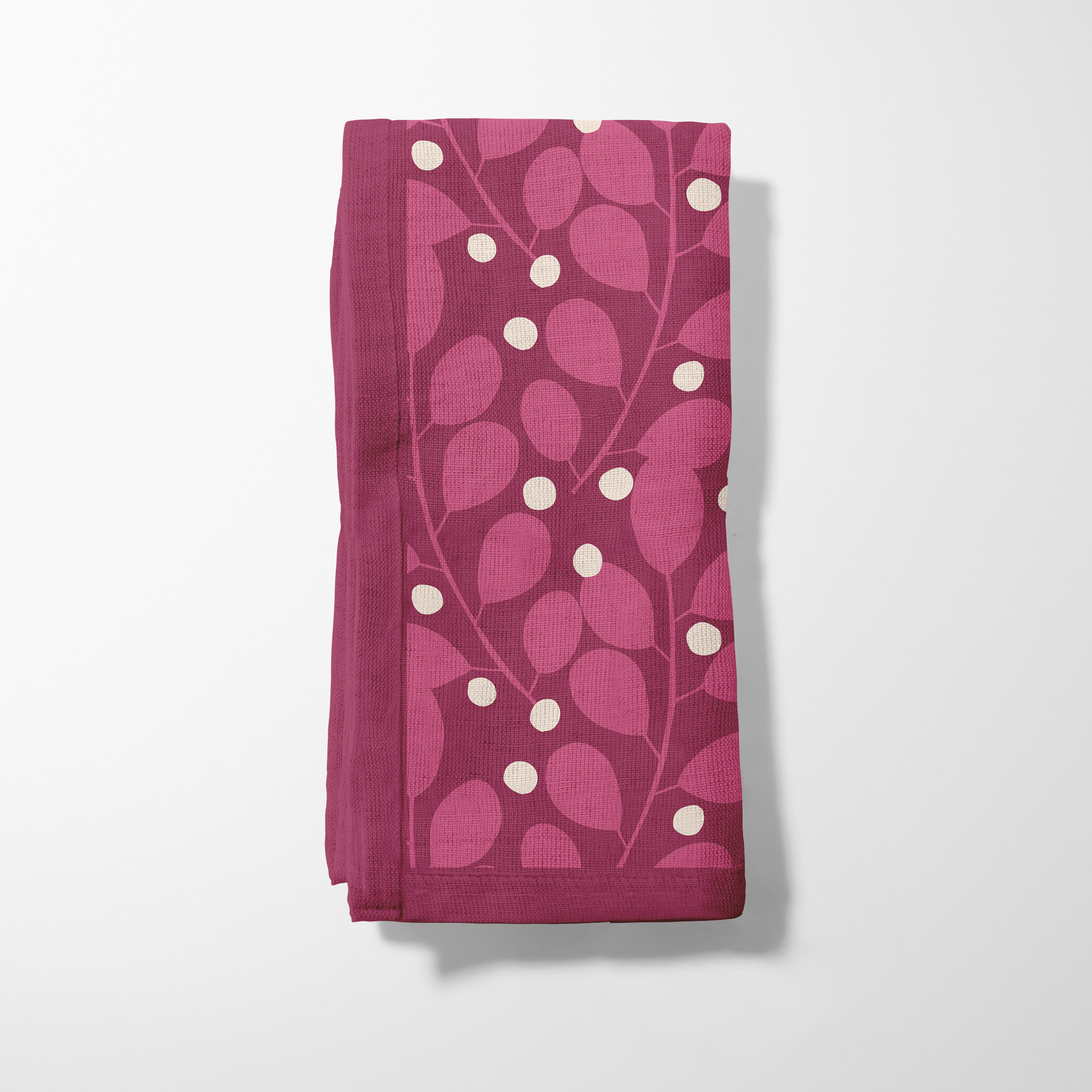 Branches + Dots Napkin in Pink