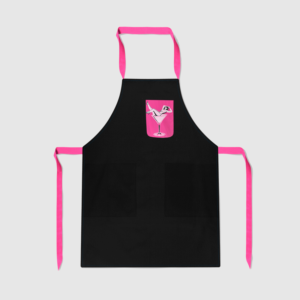 Cheers Darling Apron in Cosmo