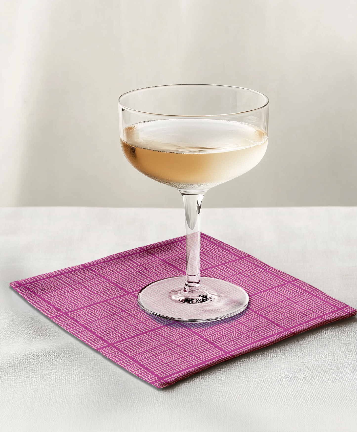 Magenta Hatch Cocktail Napkin