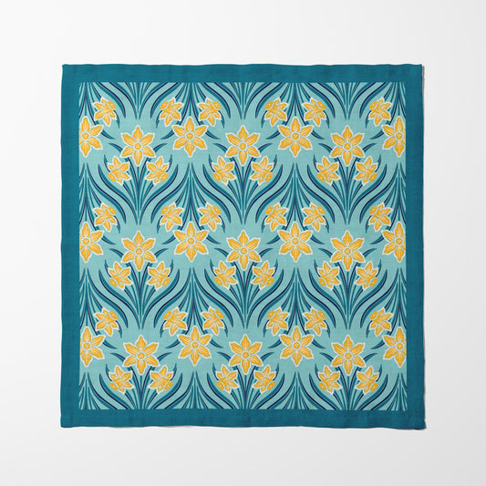 Dancing Daffodils Napkin in Lightweight Linen