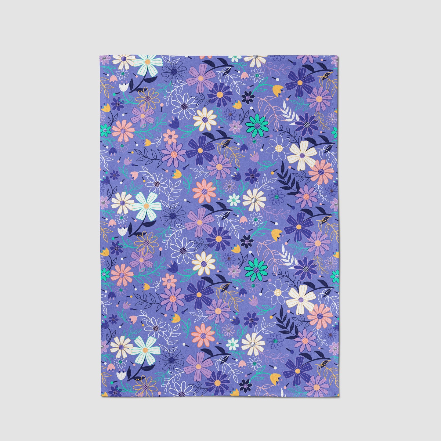 Bloomed Garden Tea Towel