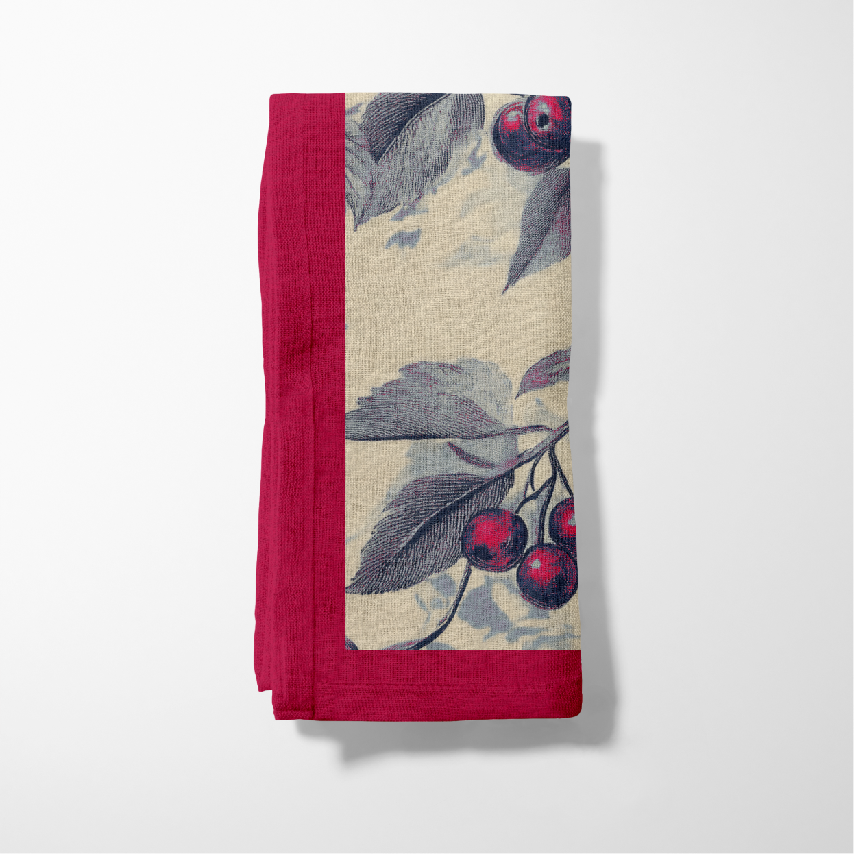 Forager's Delight Napkin in Classic Red