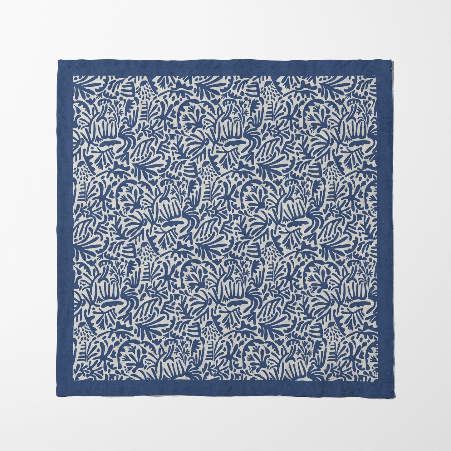 Jazz Garden Napkin in Navy Blue