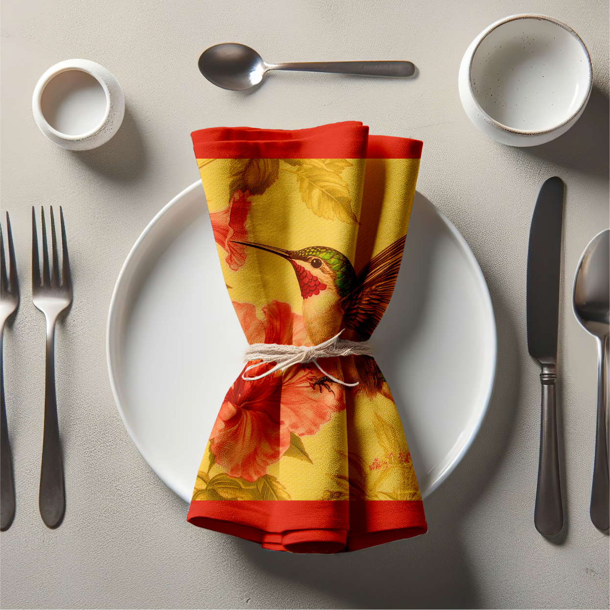 Nectar Seeker Napkin in Spruce Ember