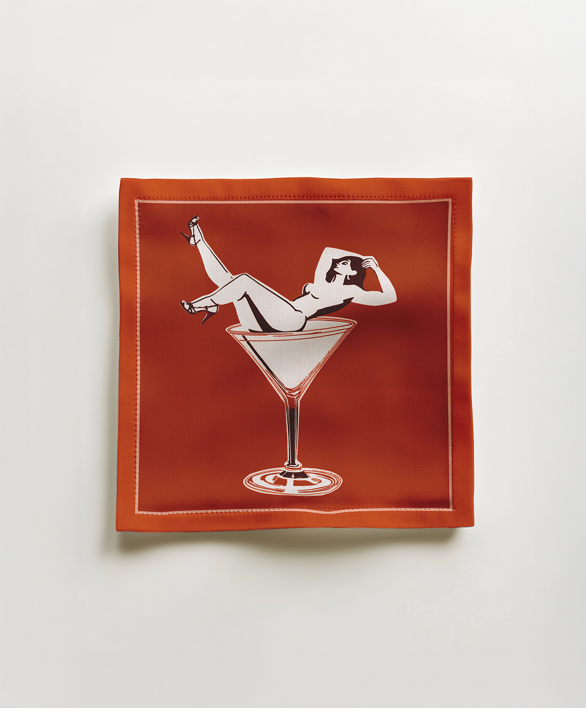 Cheers Darling Cocktail Napkin in Manhattan