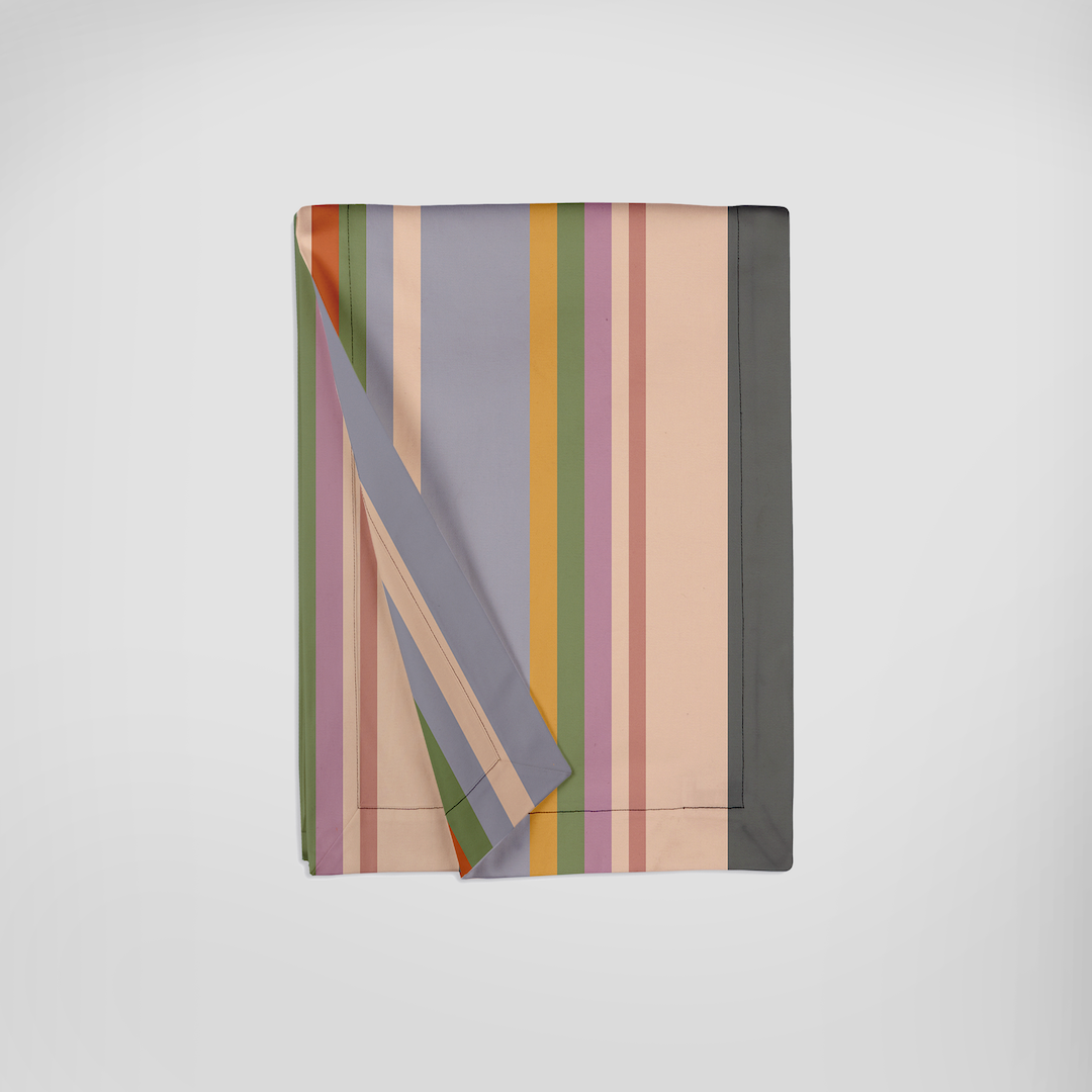 Table Runner in Sweet Stripes in Lightweight Linen