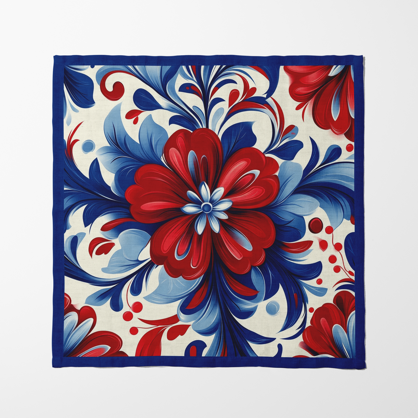 Red, White & Bloom Floral Napkin